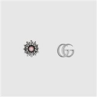 Earrings Gucci Woman GG Marmont in Silver Madreperla YBD527344002 - YBD527344002